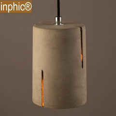 INPHIC-現代北歐水泥吊燈loft餐廳咖啡廳吧臺裝飾吊燈客廳臥室小陽臺燈具
