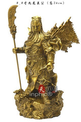 INPHIC-佛像 開光銅關公像純銅九龍關公擺件武財神工藝品招財開業禮品仿古
