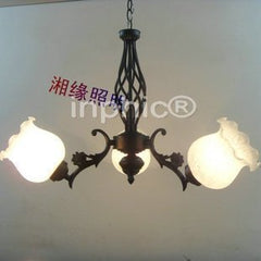 INPHIC-吊燈歐式照明燈飾燈具田園風格 現代花草餐廳燈