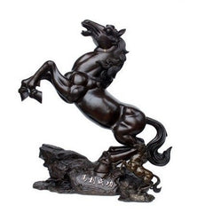 INPHIC-開運 精品 大號 開光純銅馬擺件 躍馬馬到成功裝飾工藝品 仿古銅馬擺設