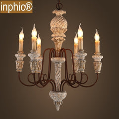 INPHIC-工業復古吧臺餐廳客廳燈木頭美式鄉村波西米亞吊燈