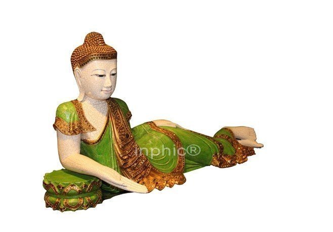 INPHIC-宗教 東南亞 家居飾品 泰國風格 泰式木雕 擺飾 工藝品 臥佛 描金