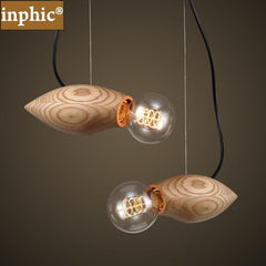 INPHIC-田園餐廳吊燈創意個性現代簡約咖啡廳燈酒吧吊燈店鋪藝術燈具實木