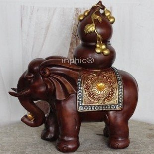 INPHIC-開運 招財納福吉祥大象擺件 家居裝飾品 擺件樹脂工藝品大象凳子