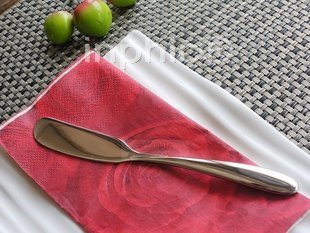 INPHIC-牛油刀 西餐刀叉勺餐具套裝 不鏽鋼餐具 6入