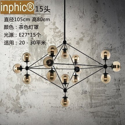 INPHIC-簡約創意個性吊燈北歐藝術吊燈復古工業餐廳客廳服裝店燈具魔豆燈 15頭魔豆吊燈