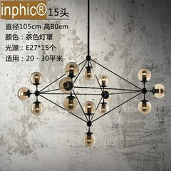 INPHIC-簡約創意個性吊燈北歐藝術吊燈復古工業餐廳客廳服裝店燈具魔豆燈 15頭魔豆吊燈