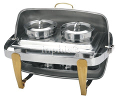 INPHIC-鍍鈦全翻蓋自助餐爐（附阻尼鉸）適用電加熱板