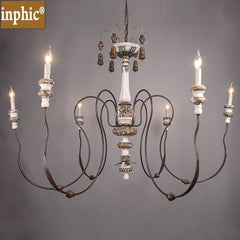 INPHIC-美式鄉村木頭工業風復古吧臺酒店燈餐廳歐式創意巴伐利亞吊燈