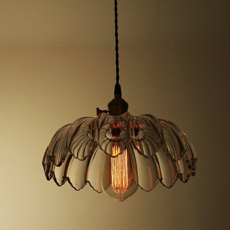 INPHIC-美式復古老上海 咖啡廳 吧臺 玻璃圓形 田園玄關奶茶店吊燈