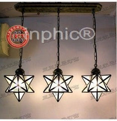 INPHIC-古典餐廳燈長方形吊燈彩色玻璃燈具簡約歐式摩洛哥風格