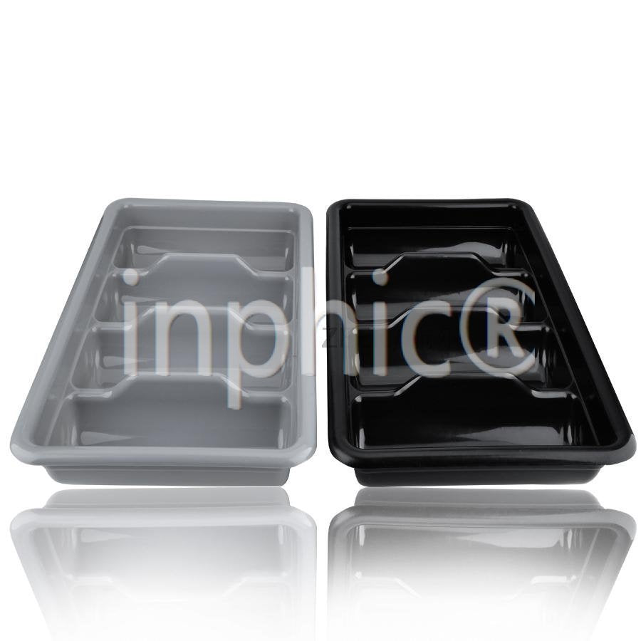 INPHIC-食品級塑膠黑色餐具盒 酒店西餐餐具收集盒 餐邊櫃收納盒