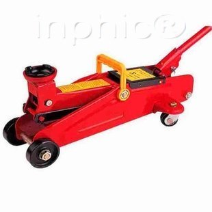 INPHIC-汽車用品2噸臥式液壓汽車用換輪胎2T加厚千斤頂604彩30CM