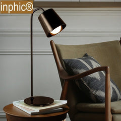 INPHIC-北歐簡約檯燈時尚創意工作室現代臥室客廳裝飾床頭燈具鐵藝檯燈 黑色款