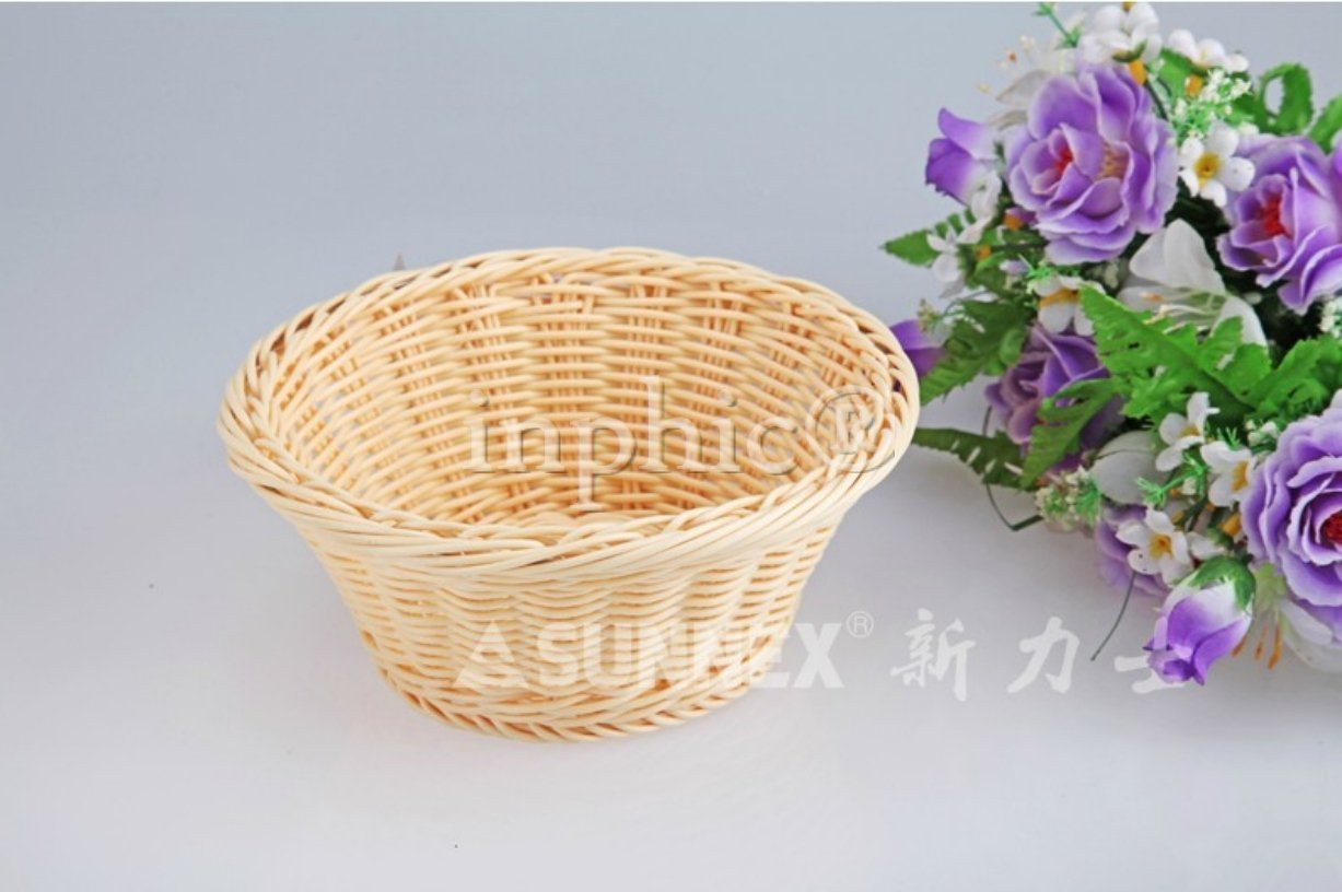INPHIC-仿藤籃麵包籃水果籃收納籃儲物籃多形狀
