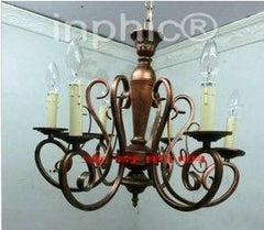 INPHIC-地中海燈鐵藝蠟燭吊燈客廳燈吊燈臥室中歐美式餐廳燈6頭燈飾燈具