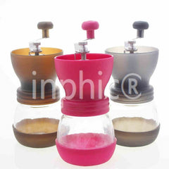 INPHIC-咖啡可水洗手搖磨豆機 陶瓷磨芯家用手動研磨機深灰色