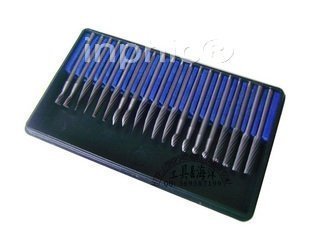 INPHIC-商用 營業 33套裝鎢鋼磨頭合金磨頭鎢鋼旋轉銼 20只裝