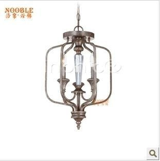 INPHIC-美式燈鐵藝燈三頭餐吊燈歐式田園鄉村飯餐廳燈陽檯燈鳥籠燈具