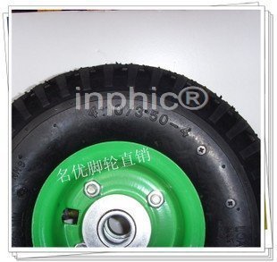 INPHIC-五金3.50-4充氣輪 4層線雙軸承橡膠輪 腳輪 工具車配件