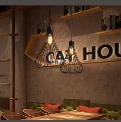 INPHIC-北歐復古簡約鐵藝燈具咖啡廳吧臺臥室客廳餐廳過道火鍋店工業吊燈 C款