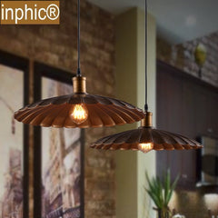 INPHIC-Loft 美式復古小黑傘吊燈復古工業風格咖啡廳小吊燈 大款金色
