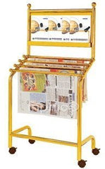 INPHIC-飯店大堂用品鈦金報紙架資料架報刊架書報架