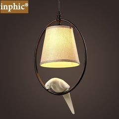 INPHIC-吧臺吊燈單頭酒吧服裝店餐廳田園簡約北歐小鳥吊燈創意個性兒童房