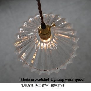 INPHIC-老上海咖啡廳燈酒吧  單頭玻璃吊燈燈罩復古吧臺玄關走道燈