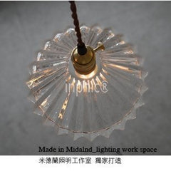 INPHIC-老上海咖啡廳燈酒吧  單頭玻璃吊燈燈罩復古吧臺玄關走道燈