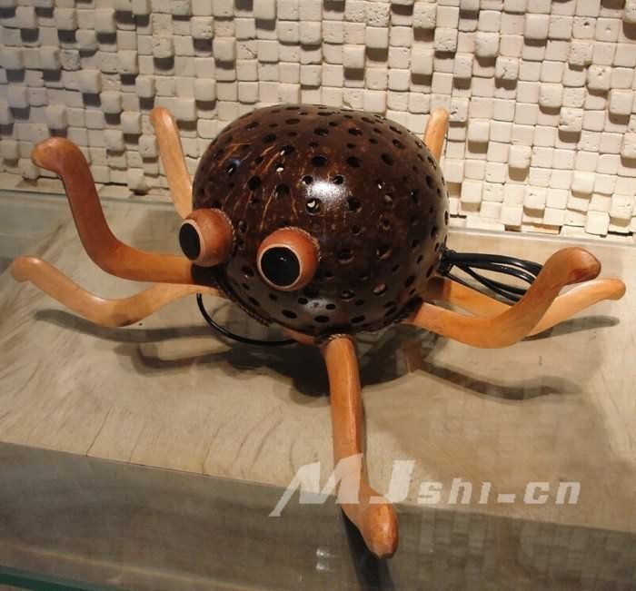 INPHIC-東南亞風格客廳臥室書房床頭燈飾燈具 泰國進口實木 章魚燈