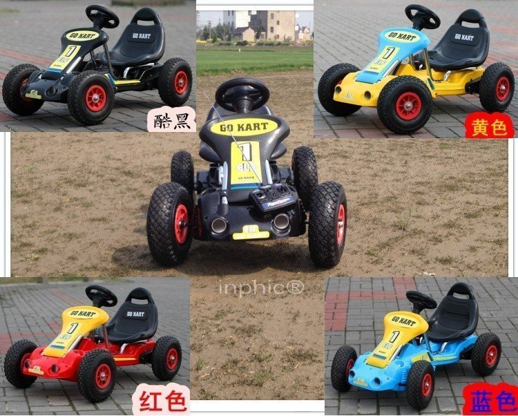 INPHIC-[頂級自駕款]兒童沙灘車兒童電動車 電動卡丁車 雙驅動雙電瓶充氣輪胎快慢檔帶音樂