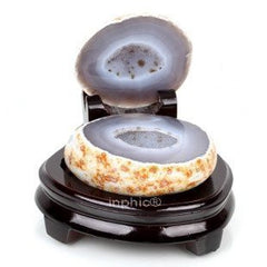 INPHIC-天然水晶二合一晶洞聚寶盆晶洞聚財旺財風水擺設