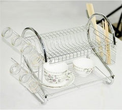 INPHIC-不鏽鋼碗架瀝水架雙層碗架滴水架置物架茶杯架配筷子筒