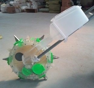 INPHIC-商用 營業 花生 玉米 豆類 結實好用 手推滾動播種器機 易調節型  單行撥種