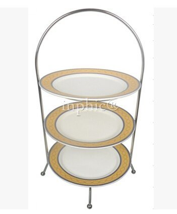 INPHIC-不鏽鋼玻璃自助餐酒店用品 8寸冷盤架 水果架小吃蛋點架