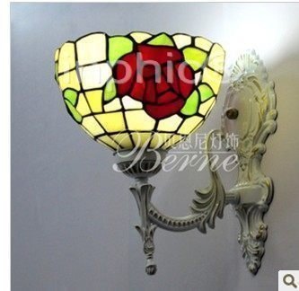 INPHIC-蒂凡尼燈歐式現代地中海田園中式客廳臥室燈壁燈玖瑰花燈具