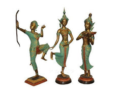 INPHIC-宗教 東南亞 家居飾品 泰國風格 泰式木雕 擺飾 工藝品 銅藝個 跳舞