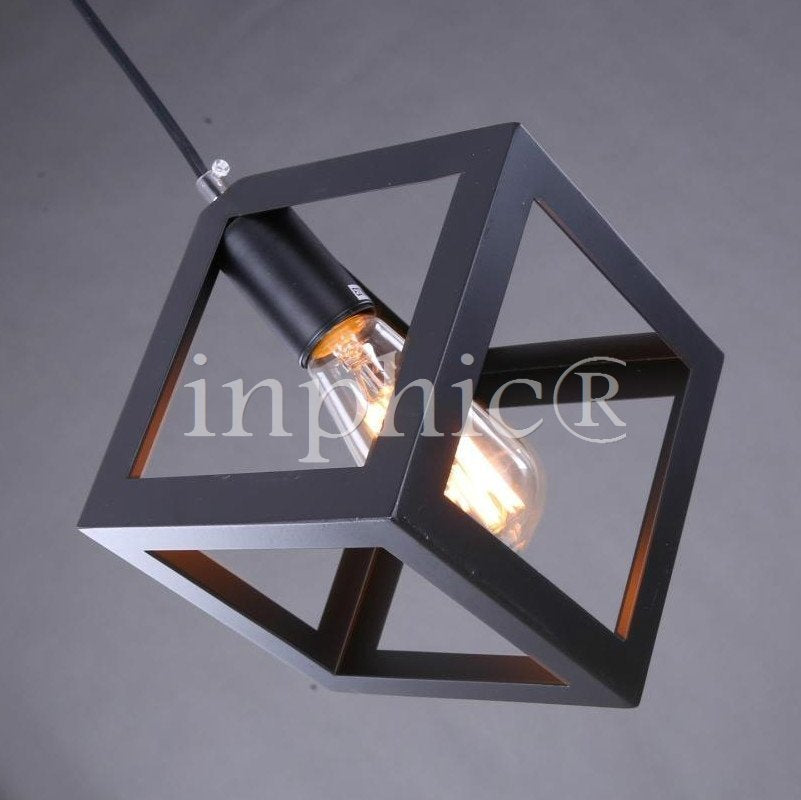 INPHIC-工業風復古美式鄉村田園簡約餐廳客廳正方體吊燈創意客廳燈臥室燈