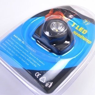 INPHIC-一瓦電池頭燈 LED單檔 夜行燈 夜釣燈垂釣用品