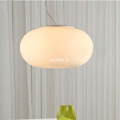 INPHIC-玻璃蘋果餐廳吊燈甜甜圈單頭簡約過道玄關燈歐式臥室書房燈具 中款38cm