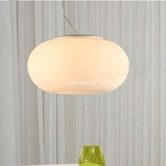 INPHIC-玻璃蘋果餐廳吊燈甜甜圈單頭簡約過道玄關燈歐式臥室書房燈具 中款38cm