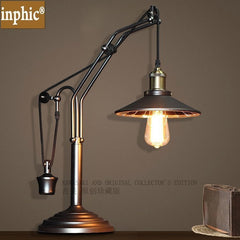 INPHIC-歐美式鄉村臺個性復古臥室床頭鐵藝燈 書房書桌燈裝飾創意檯燈