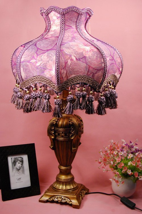 INPHIC-高貴優雅 田園蕾絲布藝時尚色燈座