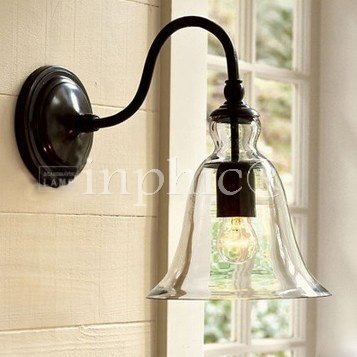 INPHIC-工業風復古工程玻璃loft現代簡約酒吧咖啡廳書房臥室走道壁燈具飾 黑色