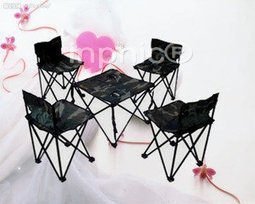 INPHIC-迷彩中款折疊桌椅五件套 戶外折疊桌椅套裝 攜帶方