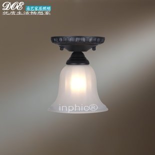 INPHIC-歐式吸頂燈陽檯燈創意簡約美式鄉村鐵藝燈具過道玄關燈飾