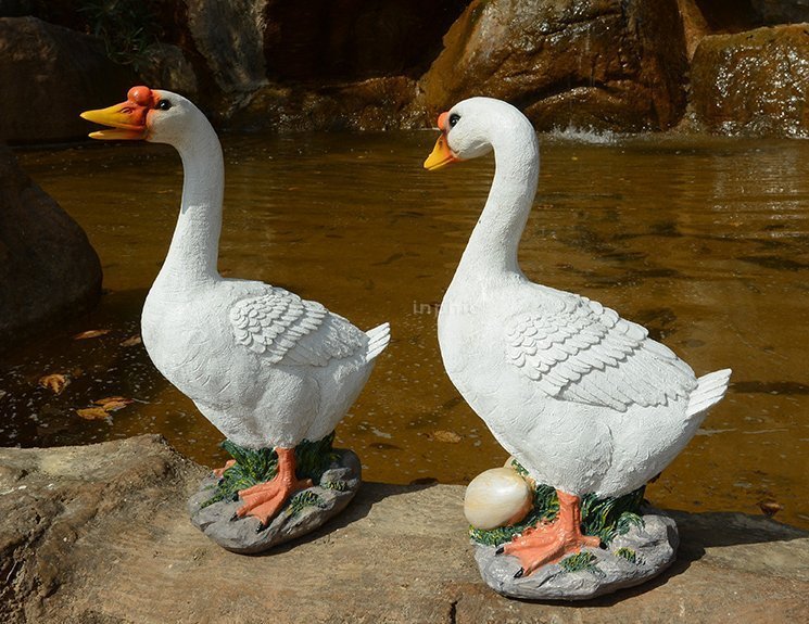 INPHIC-真鴨子 入室花園陽台園藝裝飾 別墅裝飾 樹脂工藝品