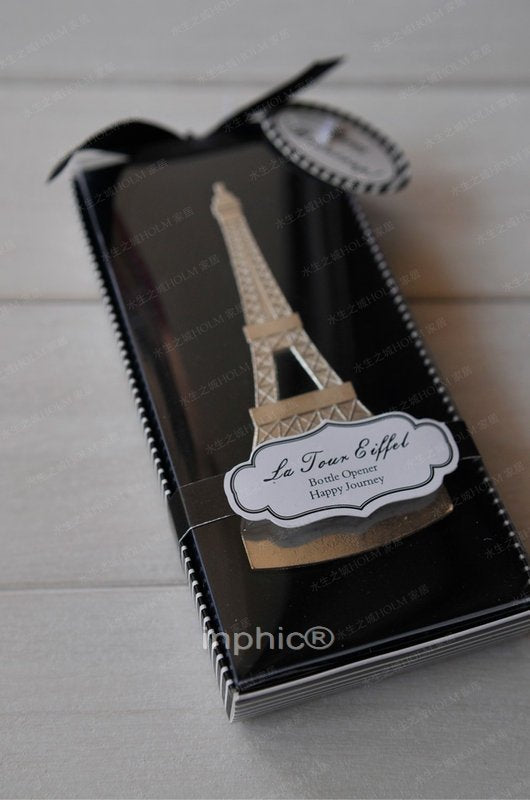 INPHIC-廚房工具 埃菲爾鐵塔亮銀色啤酒瓶開瓶器瓶起子  5個