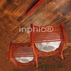 INPHIC-中式 古木藝吊燈田園風格玻璃吊燈餐廳燈別墅燈 吧檯燈客廳燈